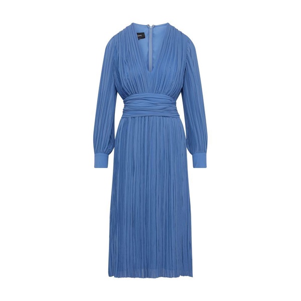 Pleated midi dress