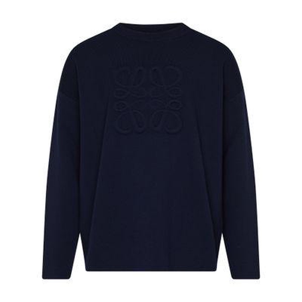 Sweatshirt with debossed Anagram logo