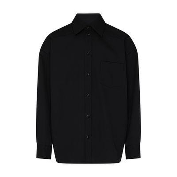 Wool broadcloth shirt