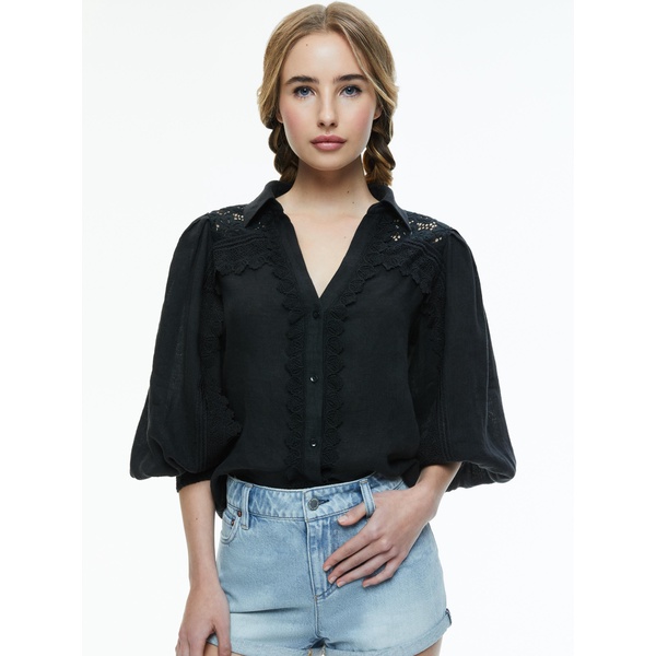 VENTY BUTTON FRONT BLOUSE