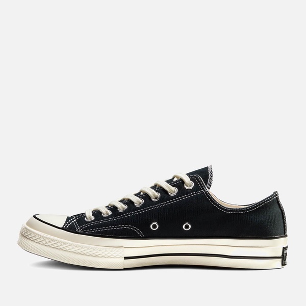 Converse Chuck 70 Ox Trainers - Black/Black/Egret - UK 3