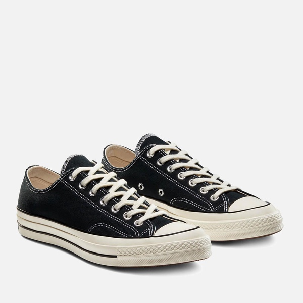 Converse Chuck 70 Ox Trainers - Black/Black/Egret - UK 3