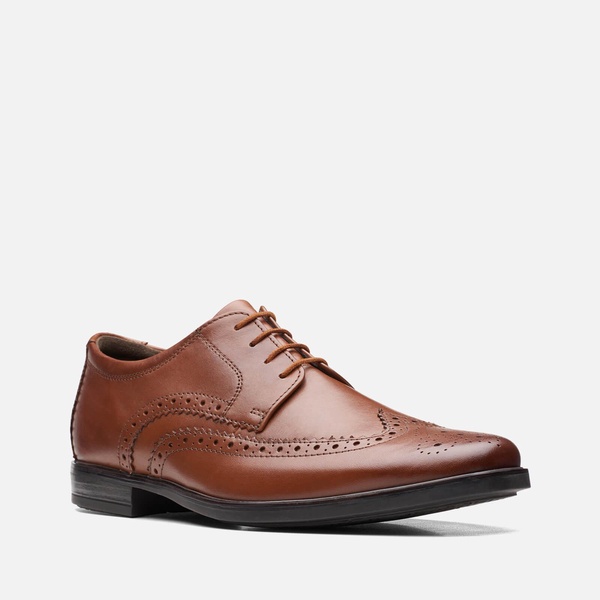 Clarks Howard Wing Leather Derby Shoes - UK 7