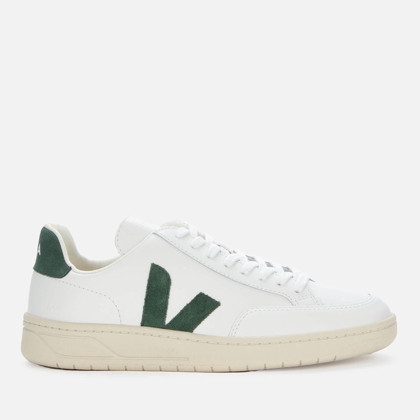 Veja Men's V12 Leather Trainers - Extra White/Cyprus - UK 7