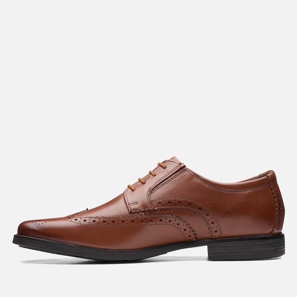 Clarks Howard Wing Leather Derby Shoes - UK 7