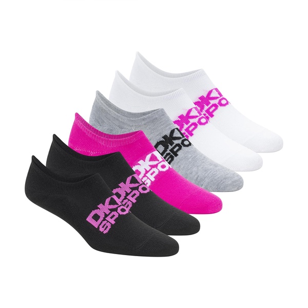 DKNY Women's 6 Pack Sport Lightweight Liner Socks