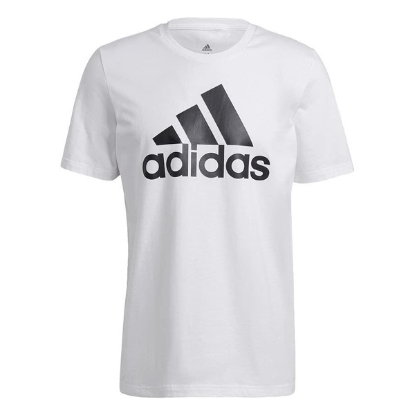 adidas Men's Essentials Big Logo Tee, Black-white,