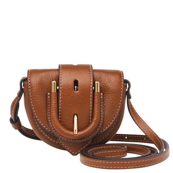 Fossil Women's Harwell Leather Micro Flap Crossbody Purse Handbag for Women