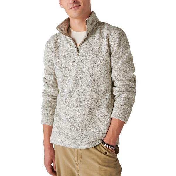 Lucky Brand Men's Los Feliz Half Zip Mockneck