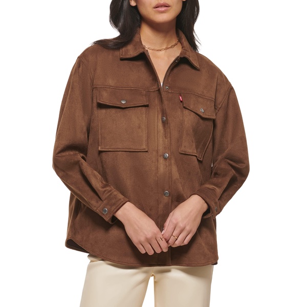 Levi's Women's Soft Faux Suede Shirt Jacket