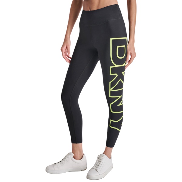 DKNY Women's Tight Exploded Logo High Waist Balance Compression Legging