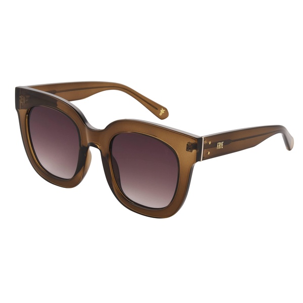 Frye Women's Anika Square Sunglasses, Olive, 51 mm