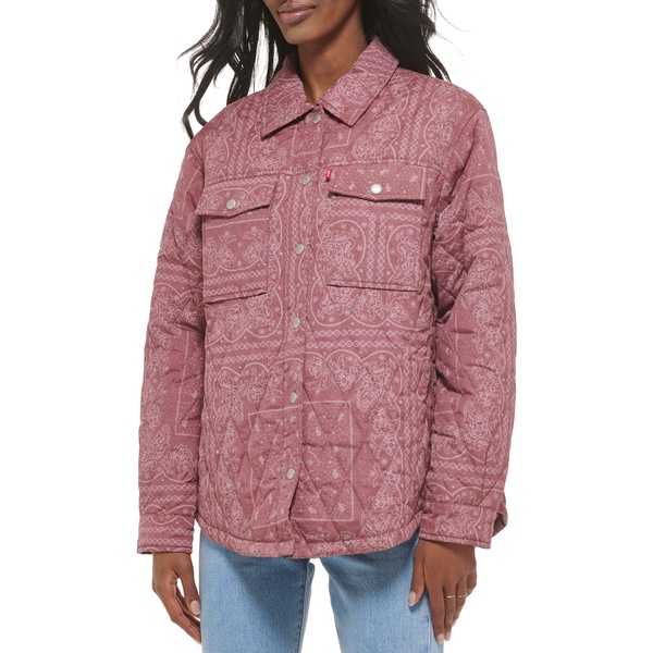 Levi's Women's Diamond Quilted Lightweight Shirt Jacket