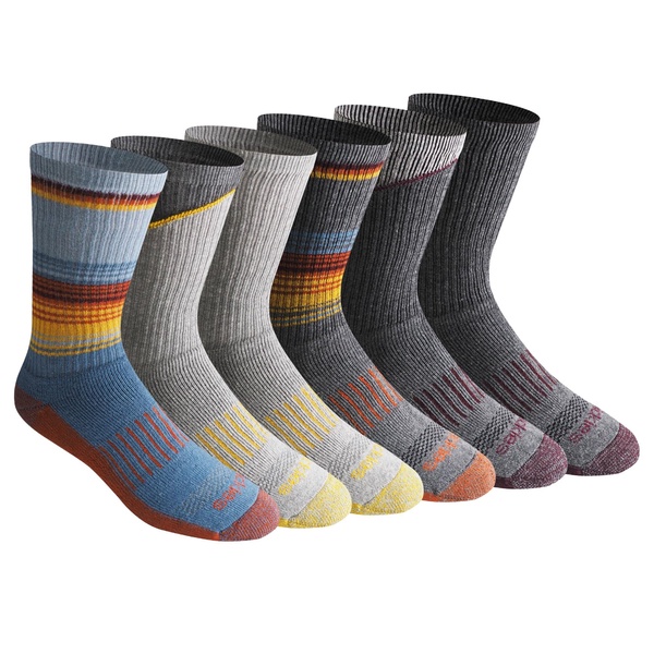 Dickies Men's Dri-Tech Moisture Control Crew Socks, Available in M-XXL (6, 12, 18 Pairs)