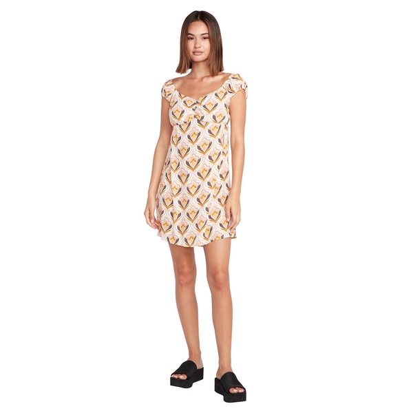 Volcom Women's New Threads Slim Fitting Mini Dress