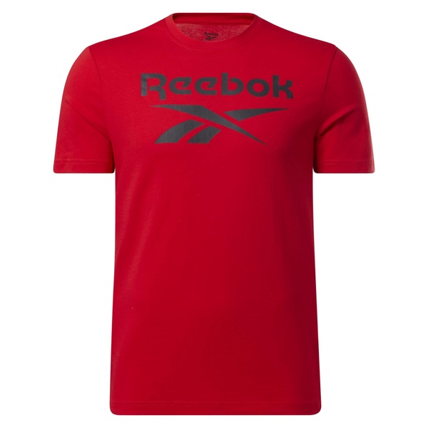 Reebok Men's Identity Big Stacked Logo Tee