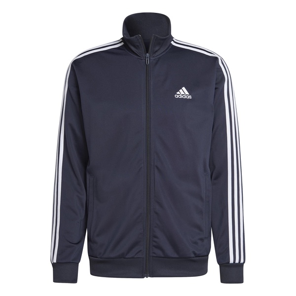 adidas Men's Size Basic 3-Stripes Tricot Track Suit Legacy, Ink/White, X-Large/Tall + 2"