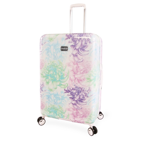 FILA Women's Luggage Hardside Spinner, Purple Floral, Check-in 29"