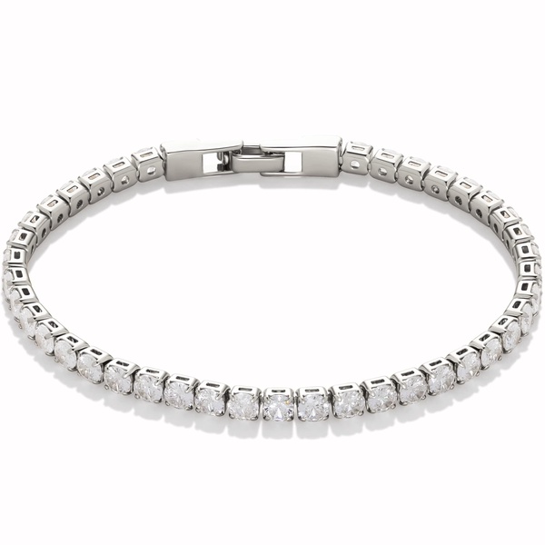 Amazon Essentials Cubic Zirconia Tennis Bracelet for Women, 7.5