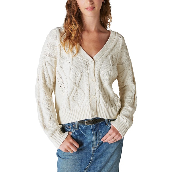 Lucky Brand Women's Cable Stitch Cardigan