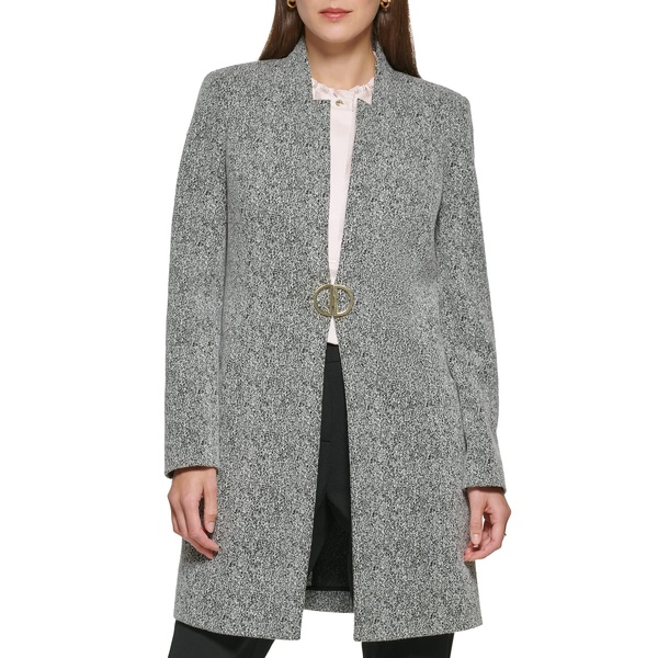 DKNY Women's Novelty Metallic Monogram Detail Jacket