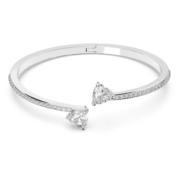 Swarovski Soul Heart Bangle Bracelet Collection, Rhodium Finish, Clear Crystals