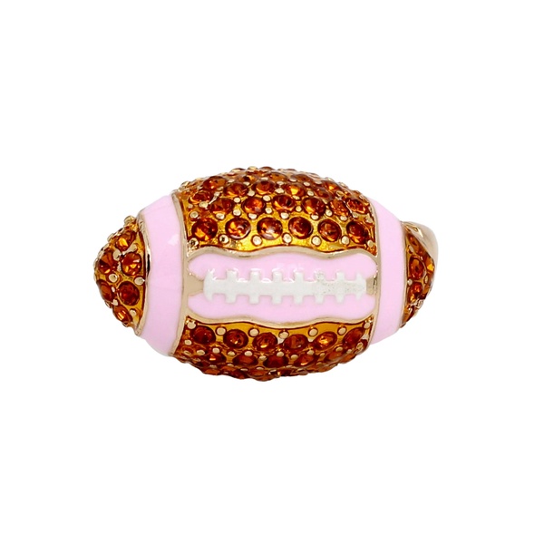 Betsey Johnson Womens Football Cocktail Ring