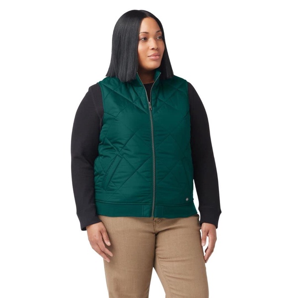 Dickies Women's Size Plus Quilted Vest