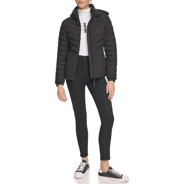 Calvin Klein Women's Light-weight Hooded Puffer Jacket