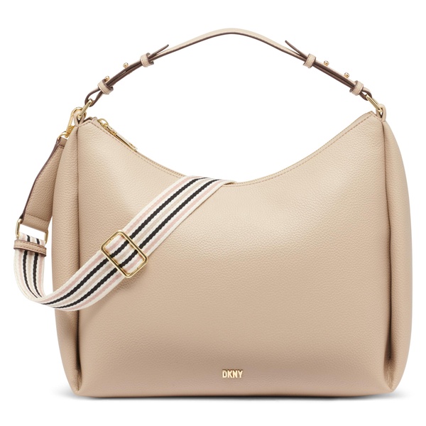 DKNY Top Zip Closure Casual Hobo Bag, Khaki