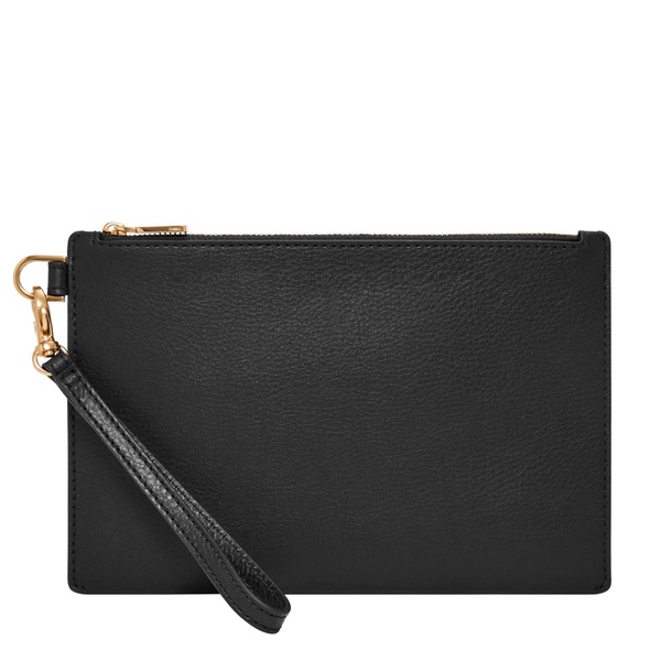 Fossil Women's Leather Wristlet Wallet Pouch with Removable Strap for Women