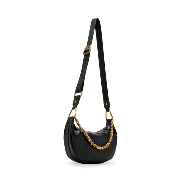 Steve Madden Bzina Moon Shaped Bag W/Chain, Black