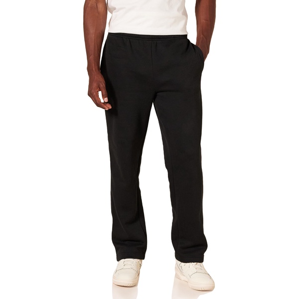 Amazon Essentials Men's Fleece Open Bottom Sweatpant (Available in Big & Tall)