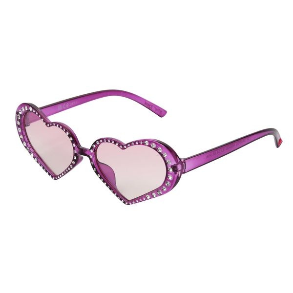 Betsey Johnson Women's Glam & Glitter Sunglasses Heart