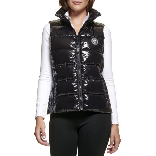 DKNY Women's Super Wet Cire Puffer Vest