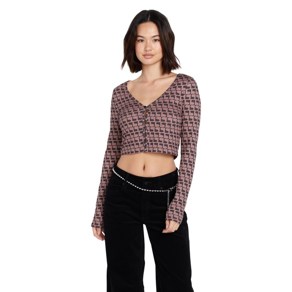 Volcom Women's Disco Rodeo Fitted Long Sleeve Top