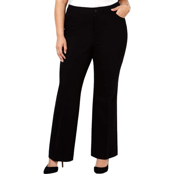 Anne Klein Women's Plus Size 5 Pkt Trouser Pant-Black