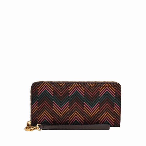 Fossil Logan Zip Clutch, Harlow Multi Print