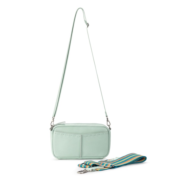 The Sak Cora Leather Smartphone Crossbody, Aqua