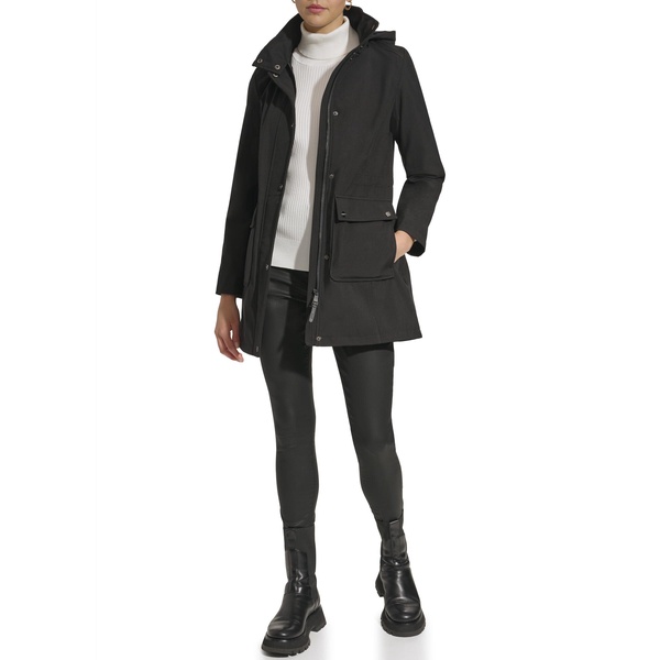 DKNY Women's Softshell Hooded Coat