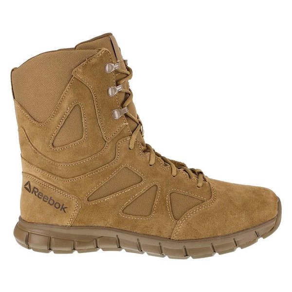 Reebok Work Men's RB8808 Sublite Cushion Soft Toe 8" Tactical Boot Coyote Military, 4.5 Wide