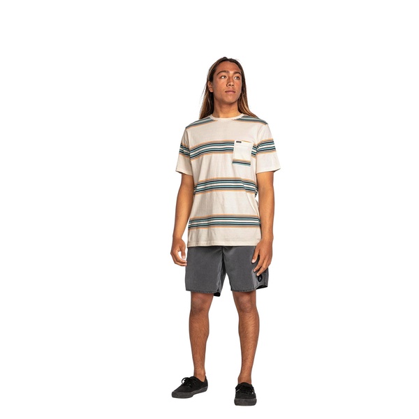 Volcom Men's Warsaw Short Sleeve Striped Shirt