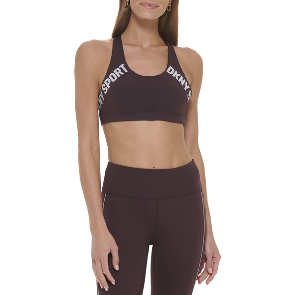 DKNY High Waist Women’s Leggings with Pockets & Reflective Piping