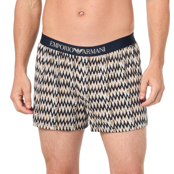 Emporio Armani Men's Stretch Cotton Classic Pattern Mix Boxer