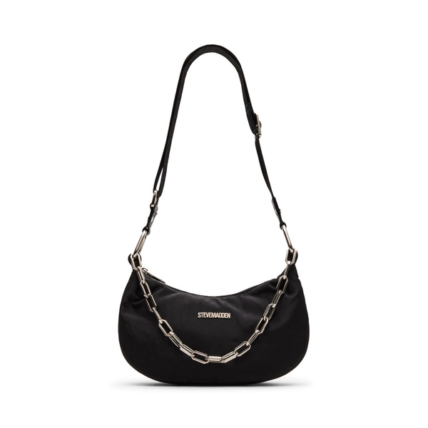 Steve Madden Zoeyy-n Nylon Moon Shape Bag with Chain