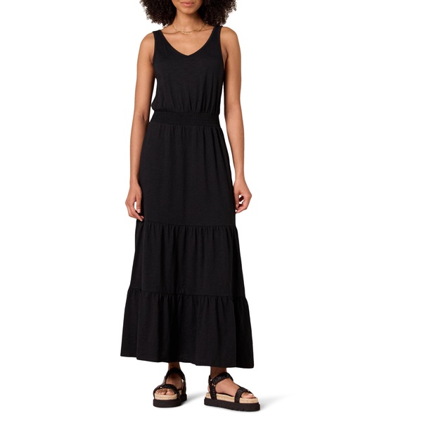 Amazon Essentials Women's Sleeveless Elastic Waist Summer Maxi Dress (Available in Plus Size)