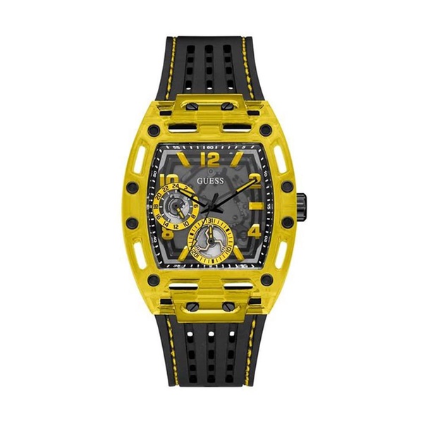 Black Yellow Quartz Watch Unisex