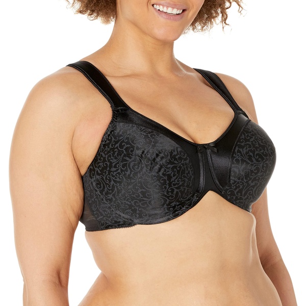 Bali Women's Minimizer Bra, Satin Tracings Underwire Bra, Bustline Slimmer, Full Coverage Bra