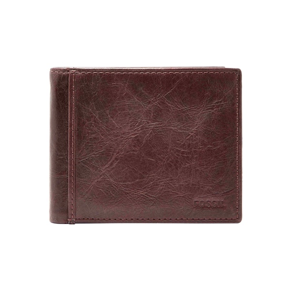 Fossil Men's Ingram Leather RFID-Blocking Bifold Wallet with Flip ID Window for Men