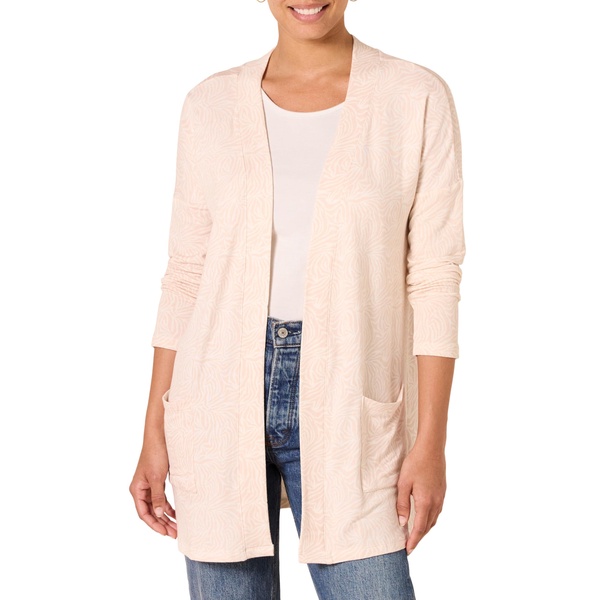 Amazon Essentials Women's Relaxed-Fit Lightweight Lounge Terry Open-Front Cardigan